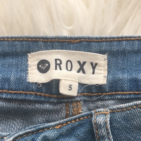 Roxy | Lace Trim Denim Shorts - Picture 4 of 5